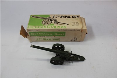 Lot 2924 - Britains Naval gun 4.7 inch and a Dinky Centurion Tank no. 651, boxed