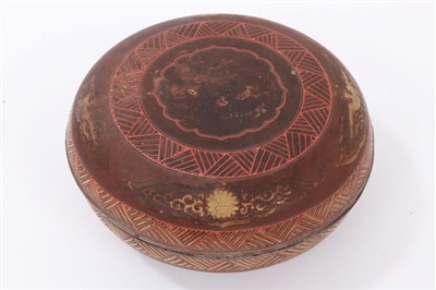Lot 124 - Japanese squat pot and cover