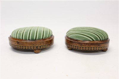 Lot 1515 - Pair of Victorian footstools