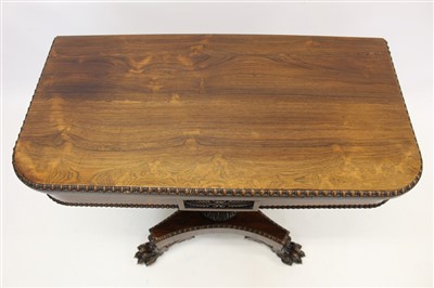 Lot 1523 - William IV rosewood card table