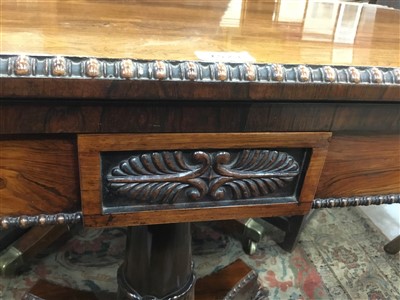 Lot 1523 - William IV rosewood card table