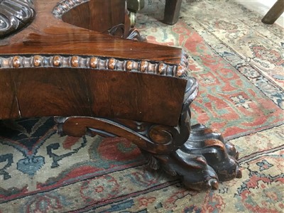 Lot 1523 - William IV rosewood card table