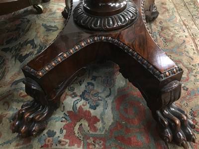 Lot 1523 - William IV rosewood card table