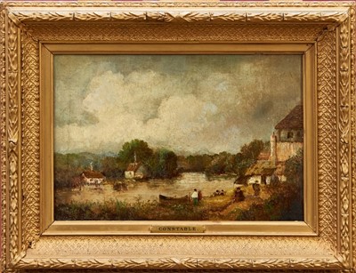 Lot 1175 - Follower of John Constable, 19th century oil on canvas