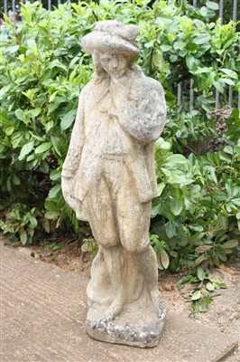 Lot 1529 - Concrete figure of an 18th Century gentleman