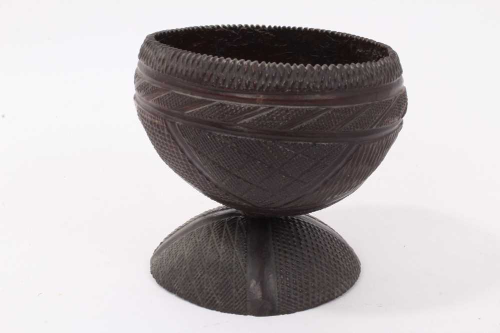Lot 871 - Carved coconut cup