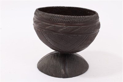 Lot 871 - Carved coconut cup