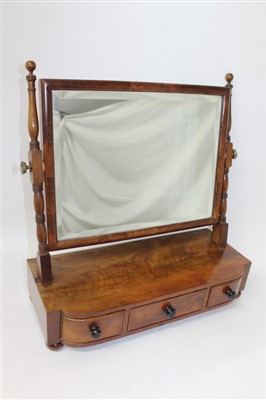 Lot 1613 - Good quality toilet mirror with three draws below