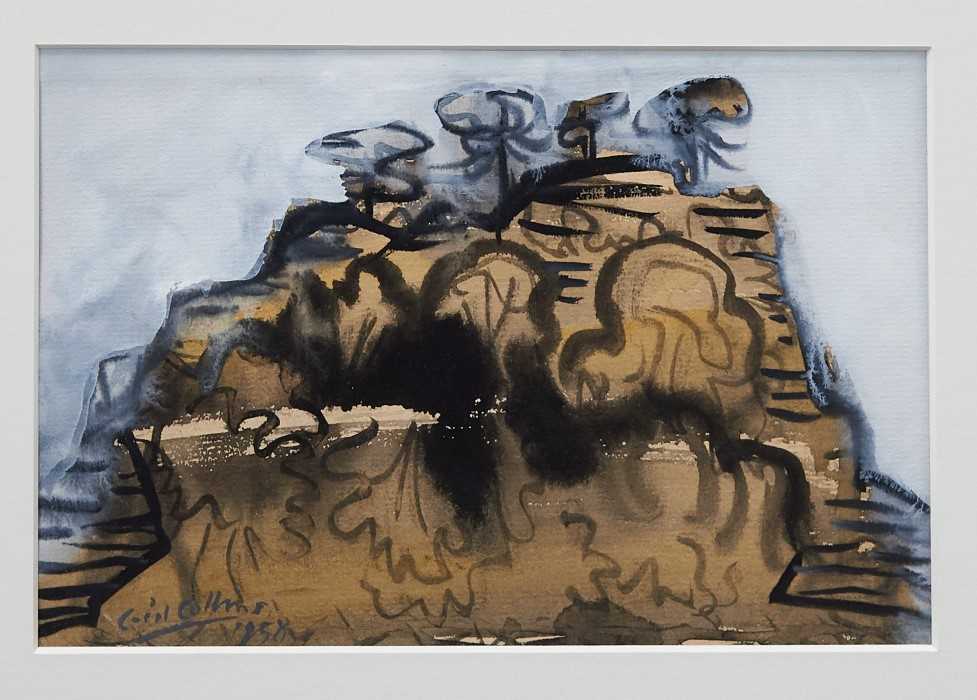 Lot 1028 - *Cecil Collins 1958 landscape