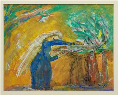 Lot 1031 - Elizabeth Collins - The Sibyl-gouache and watercolour