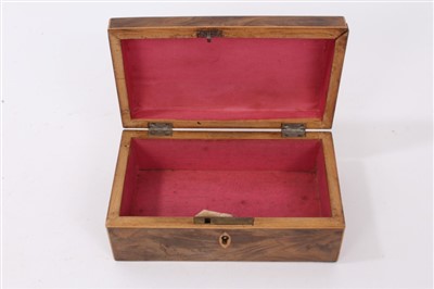 Lot 829 - Regency yew jewellery box