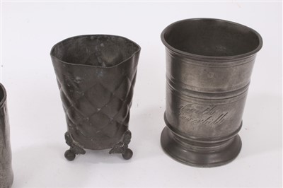 Lot 832 - Collection of 18th / 19th century pewter table wares