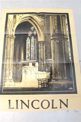 Lot 100 - Original Poster: L.N.E. Railway 'Lincoln' by Fred Taylor
