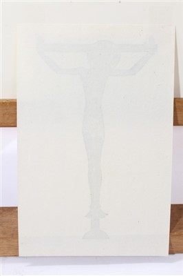 Lot 1133 - Eric Gill (1882-1940) wood engraving, The Symbol of Christ crucified, 1915, (Skelton P46), image approximately 14.5 x 8.2cm