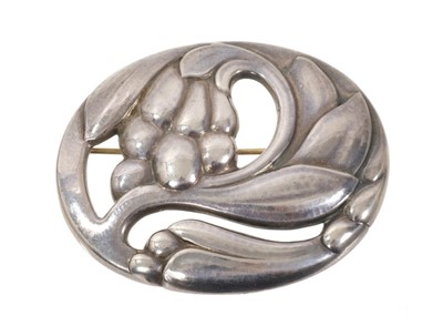 Lot 687 - Georg Jensen silver brooch