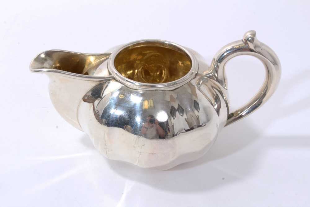 Lot 354 - 19th century Imperial Russian silver cream jug, marked 84