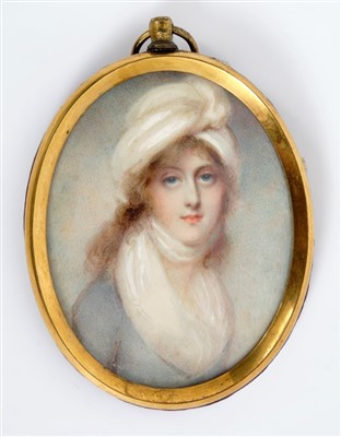 Lot 960 - Miss Anne Johnstone - 18th century portrait miniature of Matilda Fielding