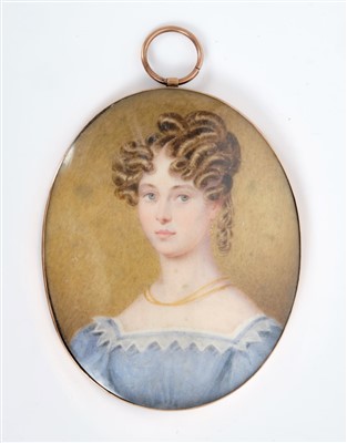 Lot 961 - Regency portrait miniature