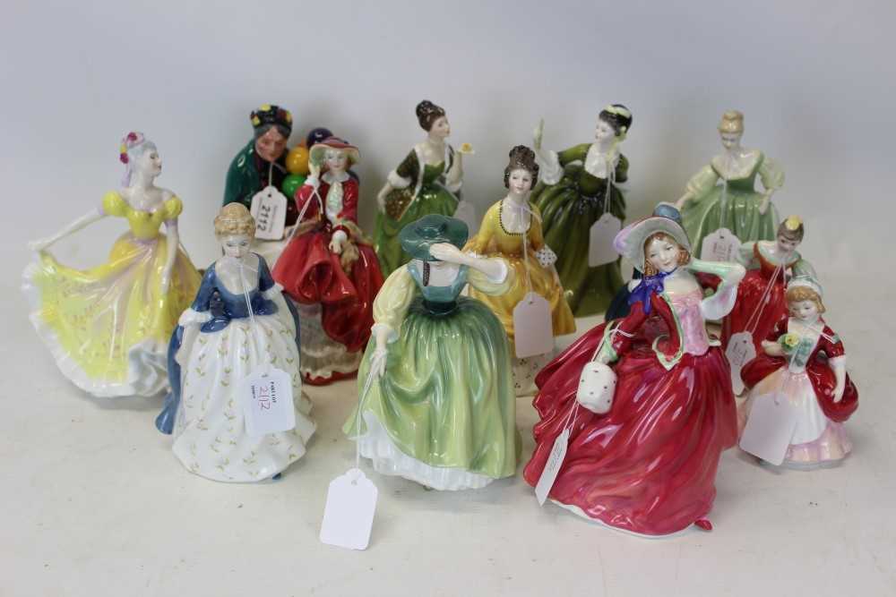 Lot 2112 - 13 Royal Doulton figurines