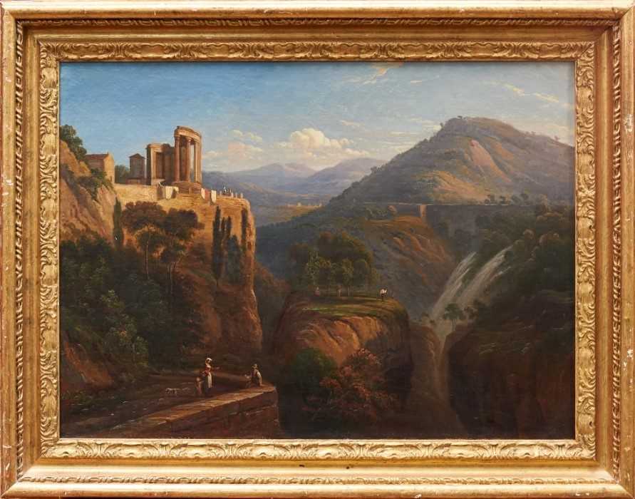 Lot 1156 - Attributed to Franz Knebel II oil on canvas - The Falls at Tivoli