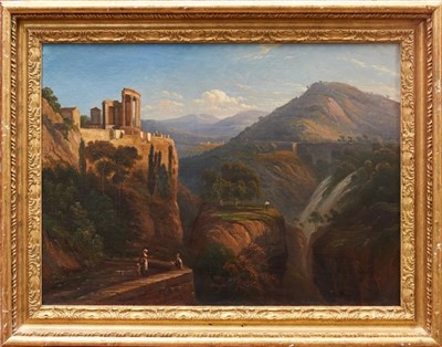 Lot 1156 - Attributed to Franz Knebel II oil on canvas - The Falls at Tivoli