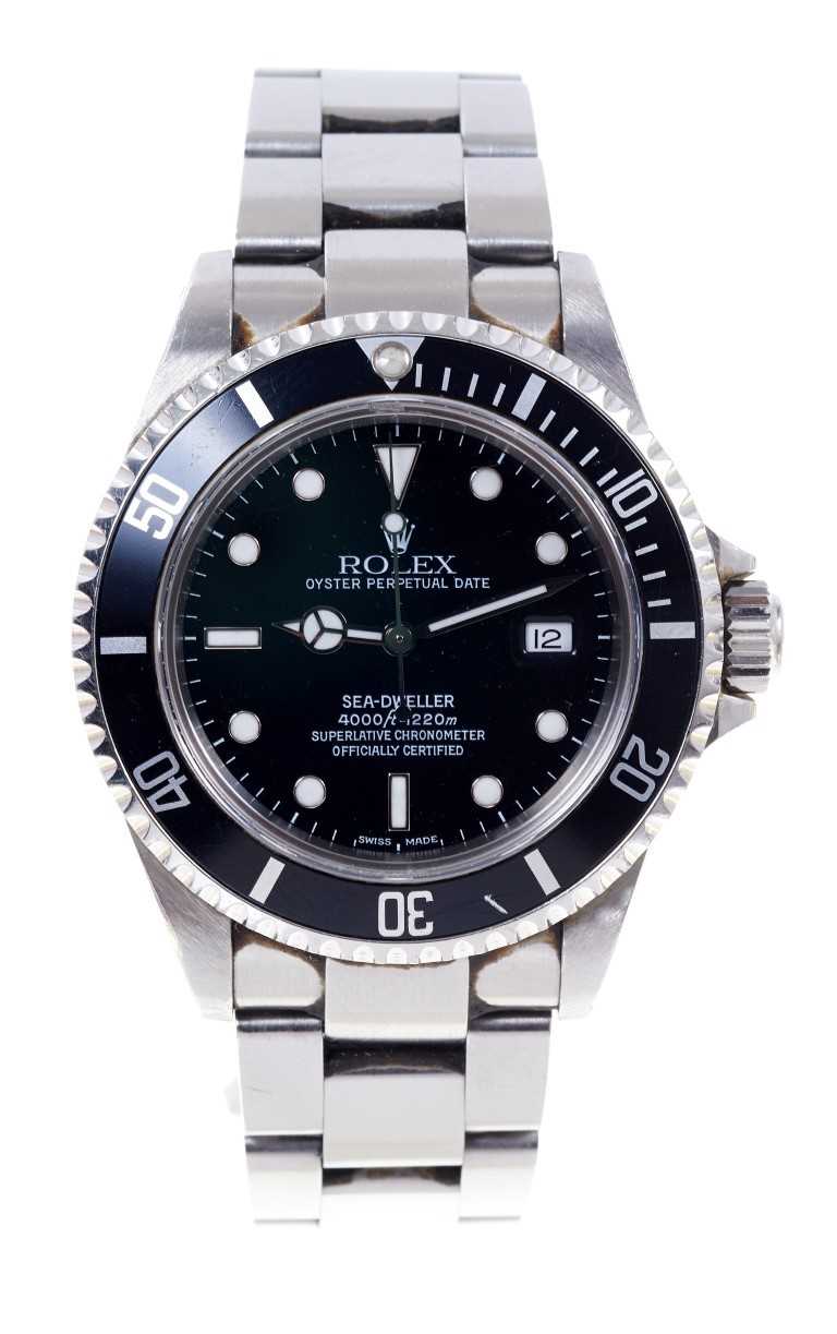 Lot 720 - Rolex Oyster Perpetual Sea-Dweller 4000 stainless steel wristwatch, model 16600. Serial No. Y510092