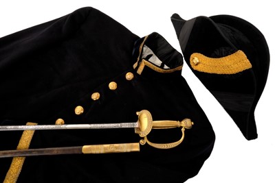 Lot 146 - Q. E. II Court Uniform and sword