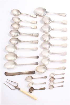 Lot 229 - Miscellaneous group of silver spoons