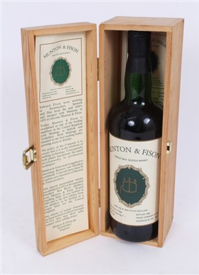 Lot 775 - Whisky - one bottle, Munton & Fison Single Malt Scotch Whisky, Distilled at Ben Wyvis Distillery, in original fitted box