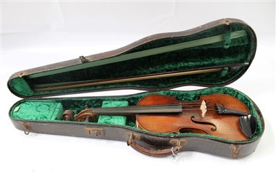 Lot 3644 - Late 19th / early 20th century violin