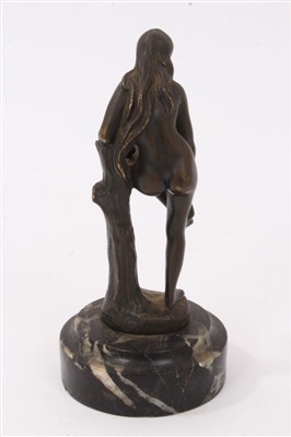 Lot 891 - Art Nouveau bronze nude