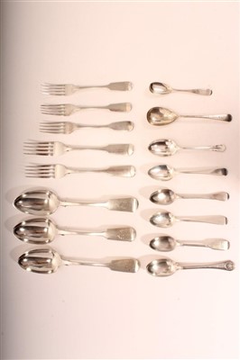 Lot 407 - Collection silver flatware