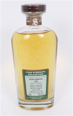 Lot 776 - Whisky - one bottle, Glen Garioch Signatory Vintage. Distilled 09/04/1990, Bottled 31/07/2007, Bottle No. 146 of 293