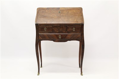 Lot 1496 - Late 18th century Continental rosewood bonheur du jour