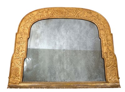 Lot 1499 - Rare William and Mary style gilt gesso overmantel mirror