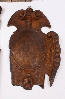 Lot 842 - Group of early carved wood panels