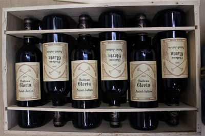 Lot 786 - Wine - twelve bottles, Chateau Gloria Saint-Julien 2009, in owc