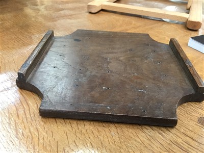 Lot 845 - Antique oak nine-men's-morris board