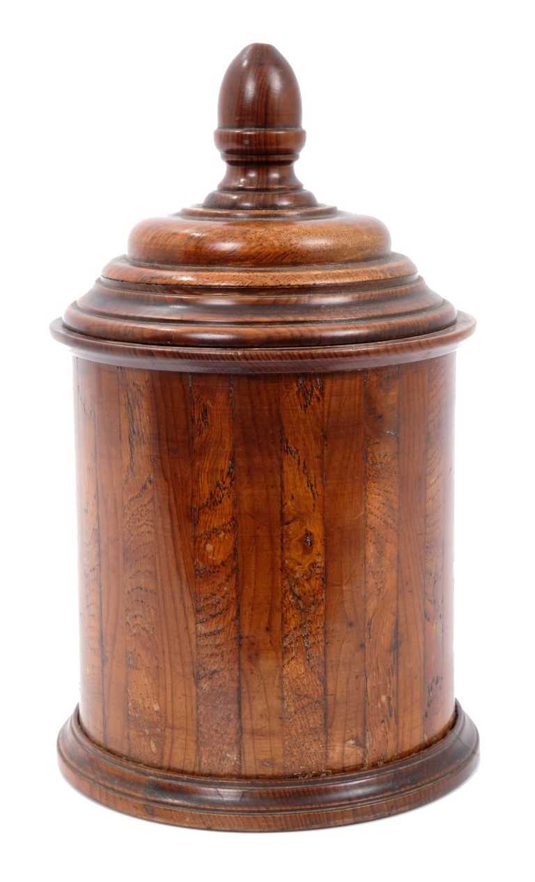 Lot 851 - Late 18th / early 19th century oak tea caddy
