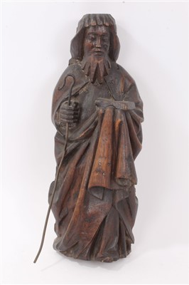 Lot 857 - 17th century carved oak figure