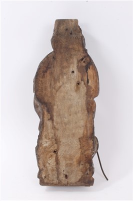 Lot 857 - 17th century carved oak figure