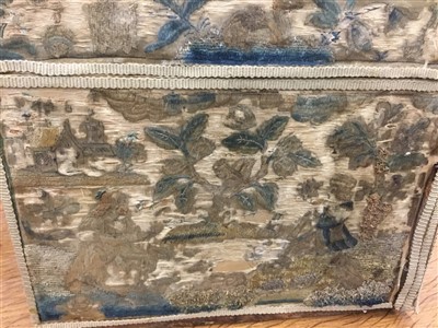 Lot 860 - Rare 17th century embroidered work box