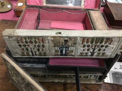 Lot 860 - Rare 17th century embroidered work box
