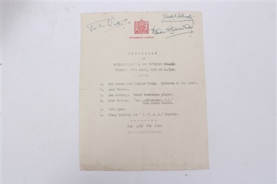 Lot 140 - TM King George VI and Family -very rare signed album of eight 78rpm records recorded by the BBC on 21st April,1942 at Windsor Castle 