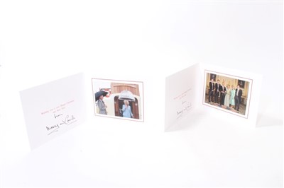 Lot 155 - Four Prince Charles Christmas cards