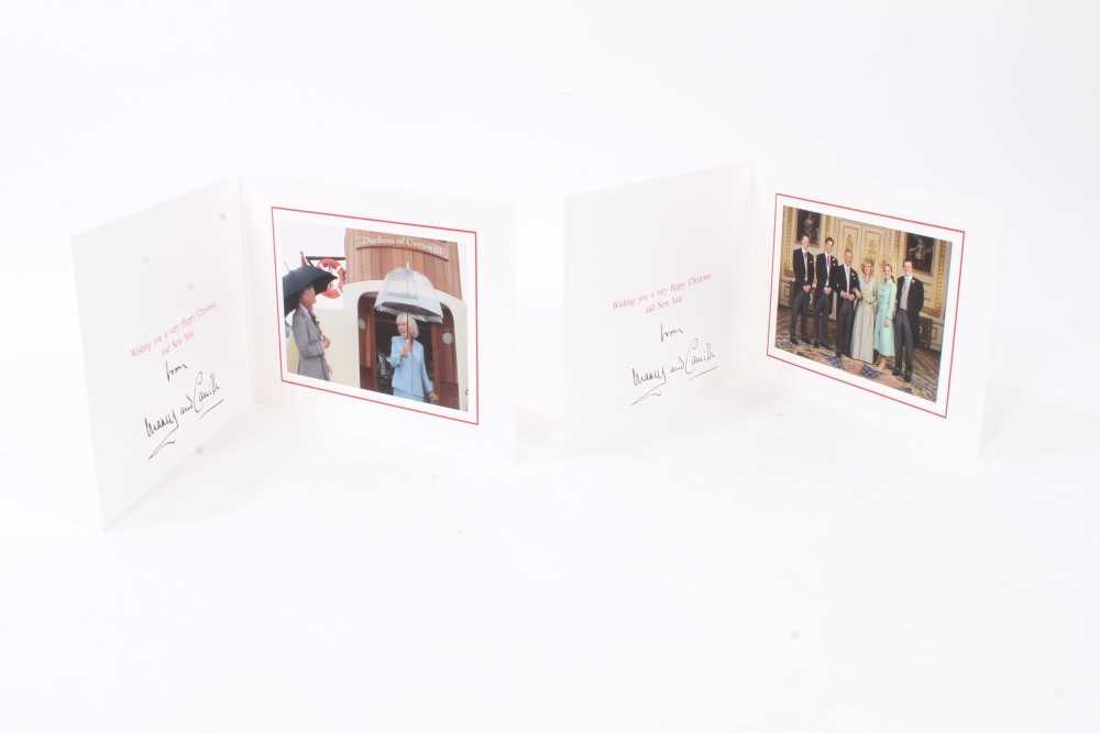 Lot 156 - Two Prince of Wales and Duchess of Cornwall Christmas cards