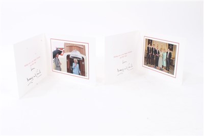 Lot 156 - Two Prince of Wales and Duchess of Cornwall Christmas cards