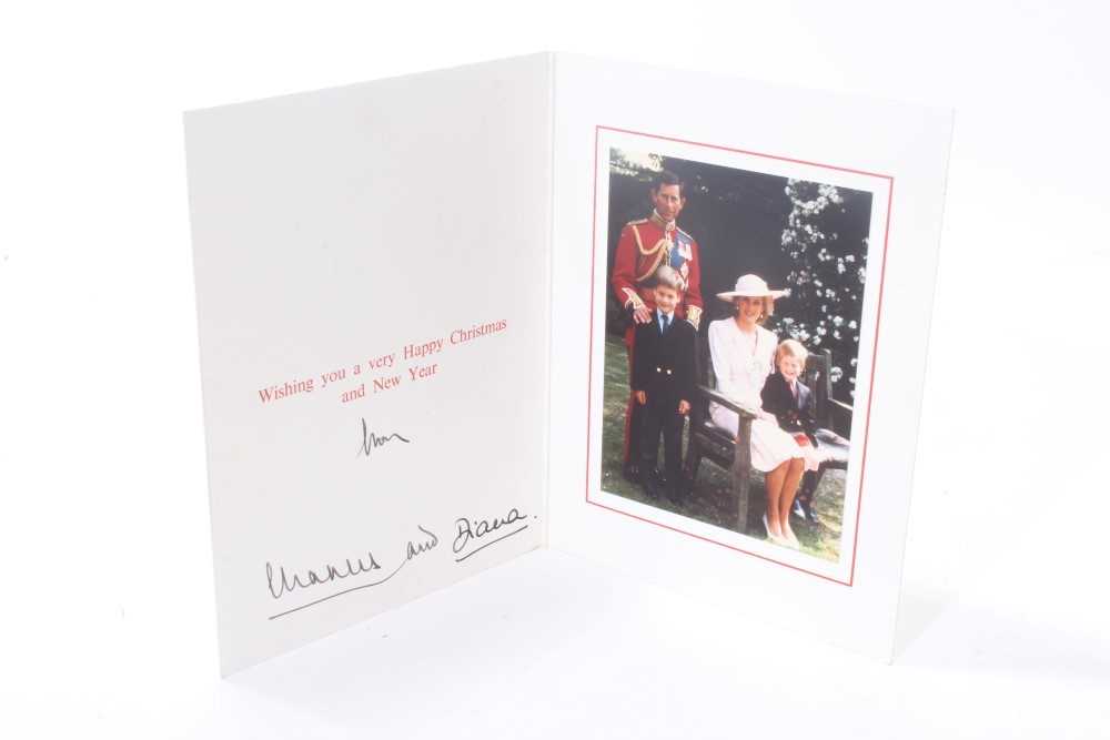 Lot 152 - Charles & Diana card