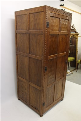 Lot 1552 - Gnome man oak wardrobe