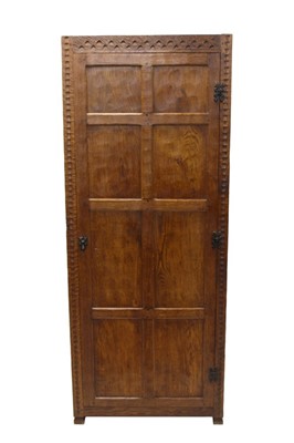 Lot 1553 - Gnome man oak wardrobe